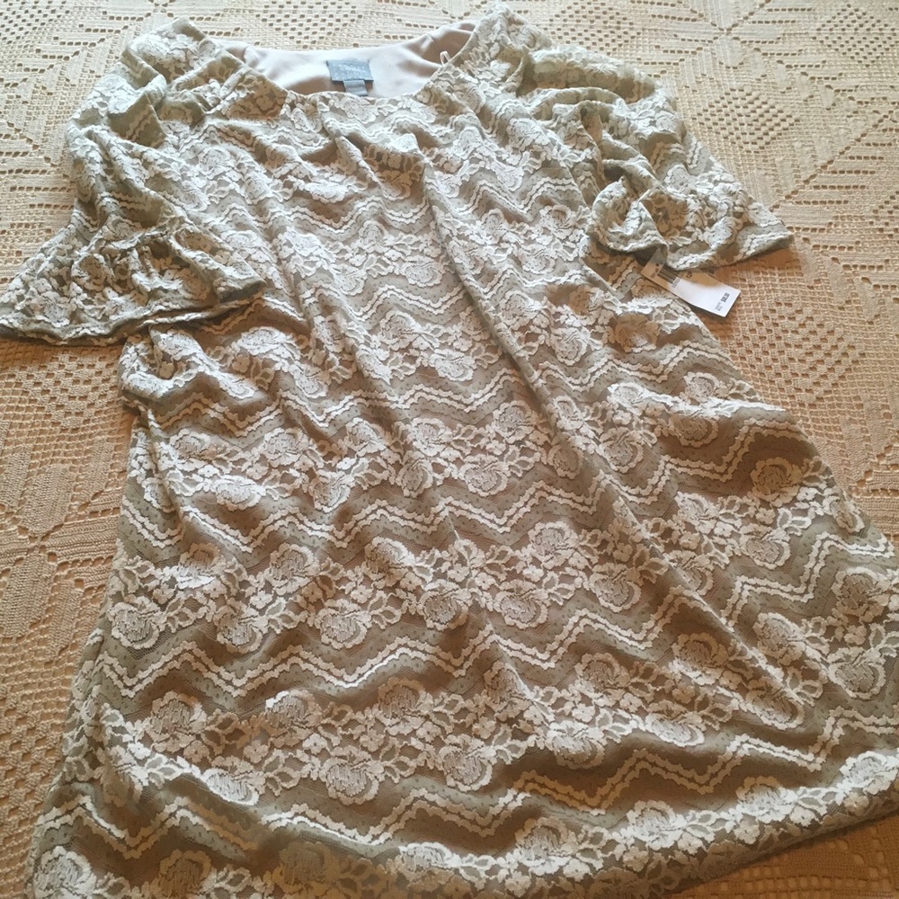 Rabbit Rabbit Rabbit Lace Overlay Dress